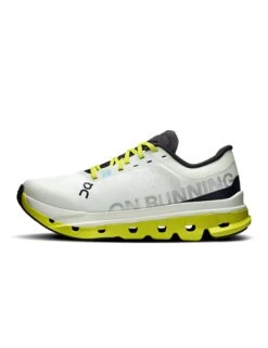 On Running Cloudflow 5 - White/Lime -The Sports Edit on running shoes womens cloudflow 5 white lime 3wf10092929 4