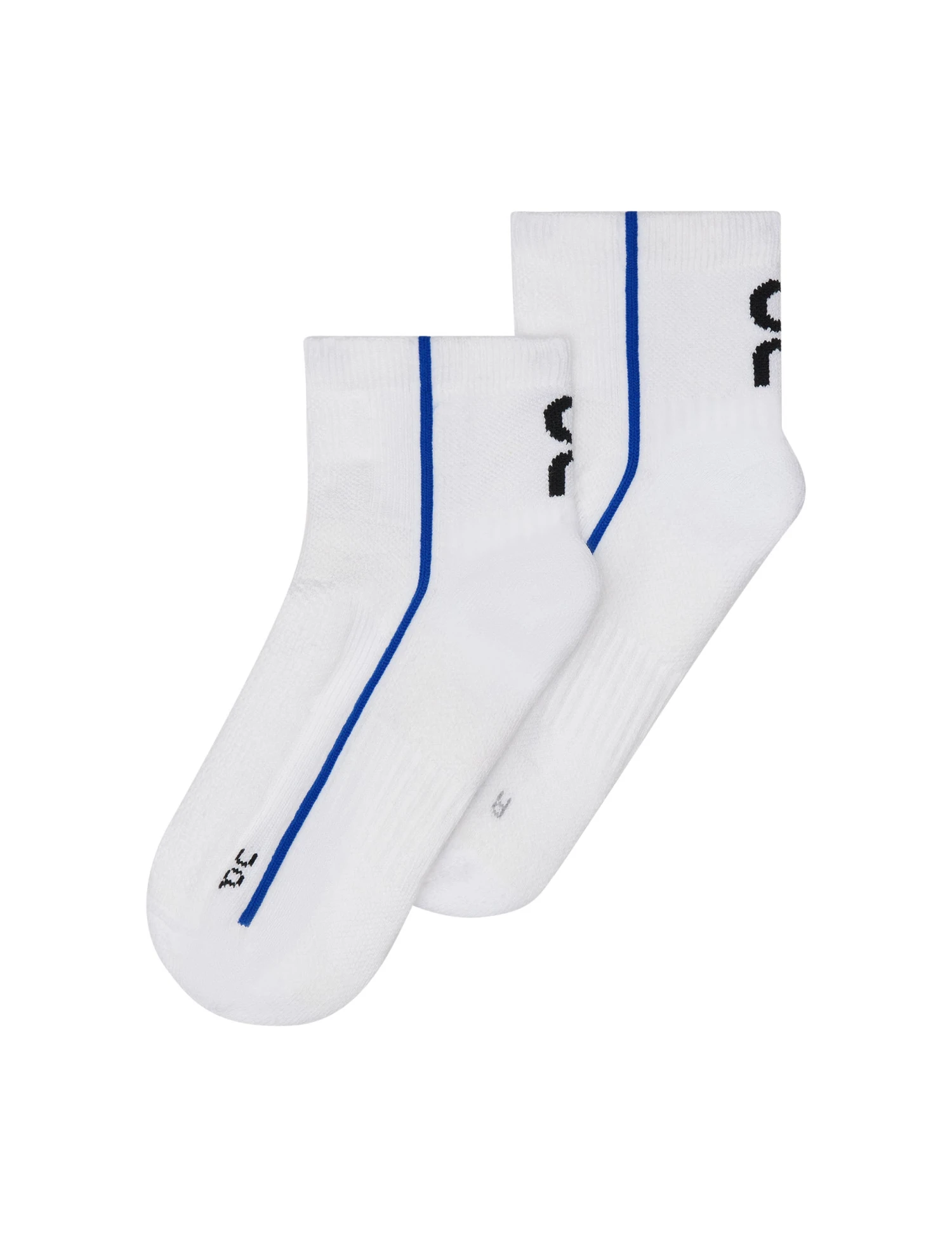 On Running Court Sock Mid - White/Indigo 3 On Running Court Sock Mid - White/Indigo