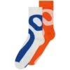 On Running Liquid Logo Sock High 2P - Ivory/Flame -The Sports Edit on running shoes womens liquid logo sock high 2p ivory flame 2uf10130849