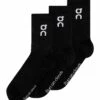 On Running Logo Sock High 3P - Black -The Sports Edit on running shoes womens logo sock high 3p black 2uf10310553 1