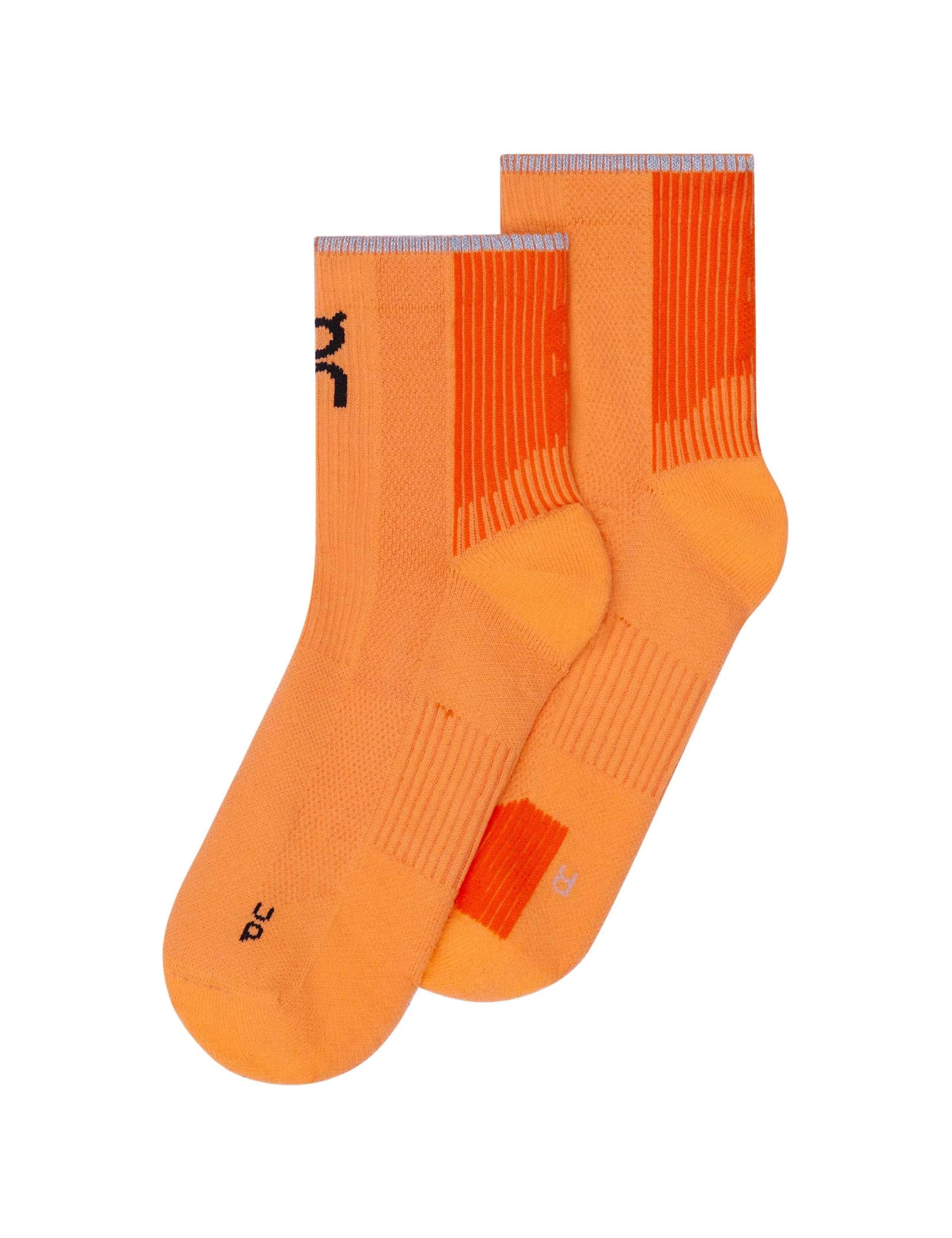 On Running Performance Run Sock Mid - Tangerine/Flame 3 On Running Performance Run Sock Mid - Tangerine/Flame