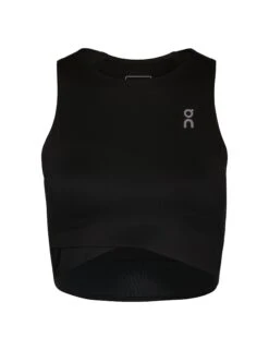 On Running Court Crop Top - Black -The Sports Edit on running w court crop top black 1wf11270553 7