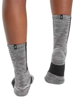On Running Explorer Merino Sock - Black/Glacier -The Sports Edit on running w explorer merino sock black glacier 2