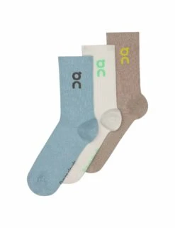 On Running Logo Sock High 3P - Desert/Wash