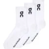 On Running Logo Sock High 3P - White -The Sports Edit on running w logo sock high 3p white 2uf10310069 1