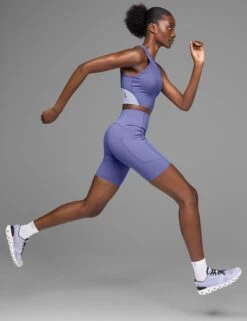 On Running Movement Tights Short - Blueberry -The Sports Edit on running w movement tights short blueberry 3