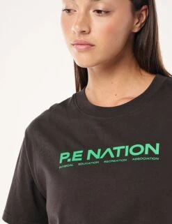 Aero Short Sleeve Tee - Caviar -The Sports Edit pe nation aero short sleeve tee caviar 243t329 5