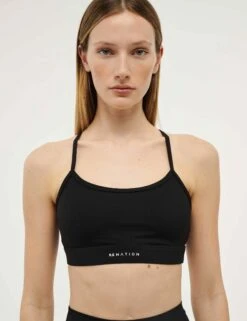 Signature Sports Bra - Black 12 Signature Sports Bra - Black -The Sports Edit pe nation signature sports bra black 243c314 2