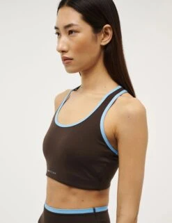 Stellar Sports Bra - Coffee -The Sports Edit pe nation stellar sports bra coffee 243c342 2