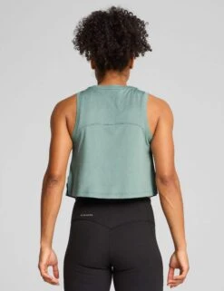Puma Cloudspun Sleeveless Tank - Green Moon Heather -The Sports Edit puma cloudspun sleeveless tank green moon heather 52577230 2