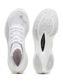 Puma Deviate NITRO 3 Running Shoes - White/Feather Grey/Silver -The Sports Edit puma deviate nitro 3 running shoes white feather grey silver 30970810 4