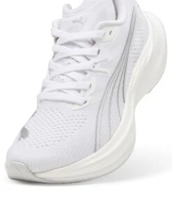 Puma Deviate NITRO 3 Running Shoes - White/Feather Grey/Silver -The Sports Edit puma deviate nitro 3 running shoes white feather grey silver 30970810 5