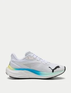 Puma Electrify NITRO 4 Running Shoes - White/Mint Melt/Speed Blue