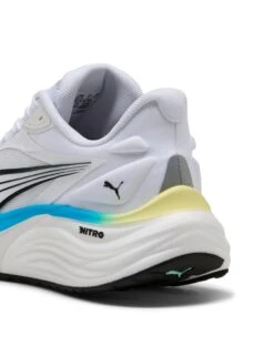 Puma Electrify NITRO 4 Running Shoes - White/Mint Melt/Speed Blue -The Sports Edit puma electrify nitro 4 running shoes white mint blue 31078813 4