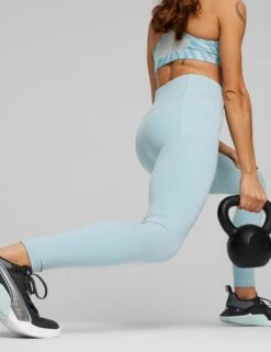 Puma Fit High Waisted Tights - Turquoise Surf -The Sports Edit puma fit hw tights turquoise surf 524802 22 5