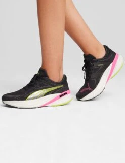 Puma Magnify NITRO 2 Shoes - Black/Lime Pow/Poison Pink -The Sports Edit puma magnify nitro 2 shoes black lime pink 380079 01 5