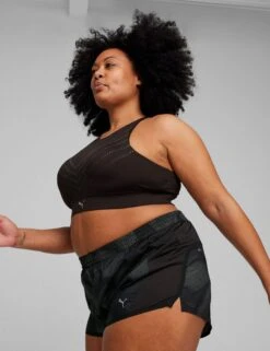 Puma PWR Ultraform Graphic Bra - Black -The Sports Edit puma pwr ultraform graphic bra black 525051 01l 1