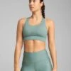 Puma PWRbreathe Run Bra - Green Moon -The Sports Edit puma pwrbreathe run bra green moon 52507431 1