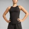 Puma Run Cloudspun Tank - Black -The Sports Edit puma run cloudspun tank black 52665801 1