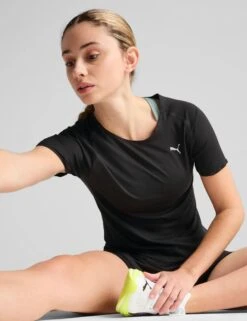 Puma Run Cloudspun Tee - Black