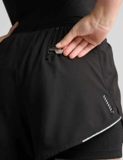 Puma Run Ultraweave 2-in-1 4" Shorts - Black -The Sports Edit puma run ultraweave 2 in 1 4in shorts black 52666601 4
