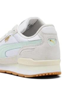 Puma RX 737 Mesh Sneakers - White/Gum -The Sports Edit puma rx 737 mesh sneakers white gum 40139202 2