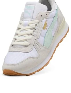 Puma RX 737 Mesh Sneakers - White/Gum -The Sports Edit puma rx 737 mesh sneakers white gum 40139202 5