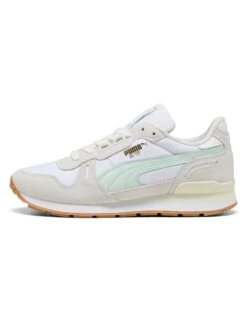 Puma RX 737 Mesh Sneakers - White/Gum -The Sports Edit puma rx 737 mesh sneakers white gum 40139202 6