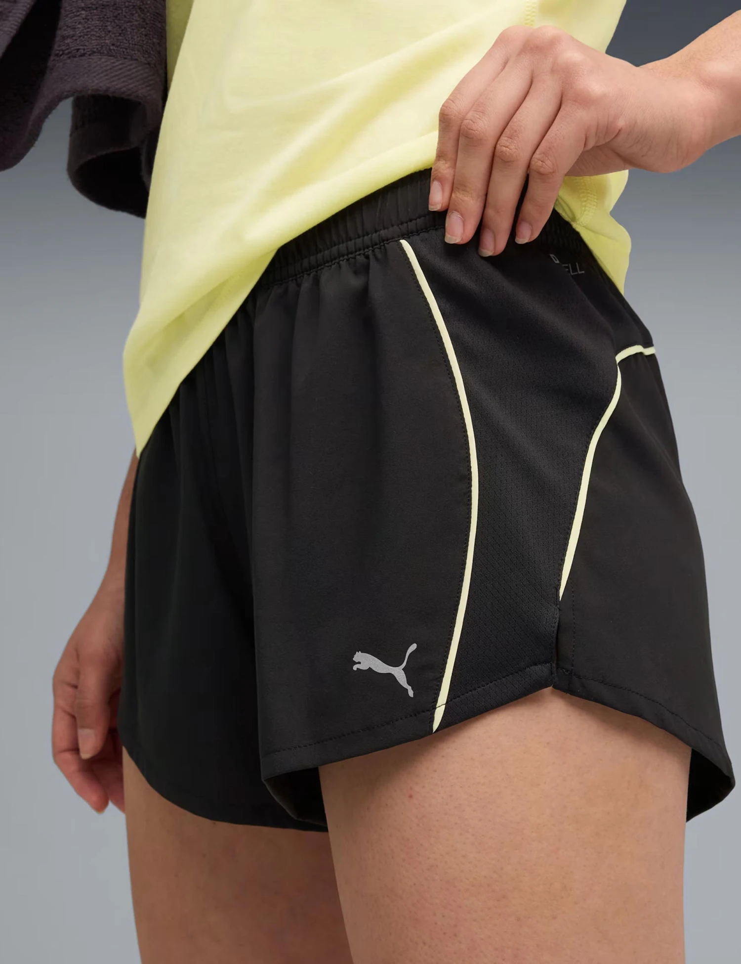Puma Velocity 3" Running Shorts - Black/Gold Moon 5 Puma Velocity 3" Running Shorts - Black/Gold Moon - Image 3