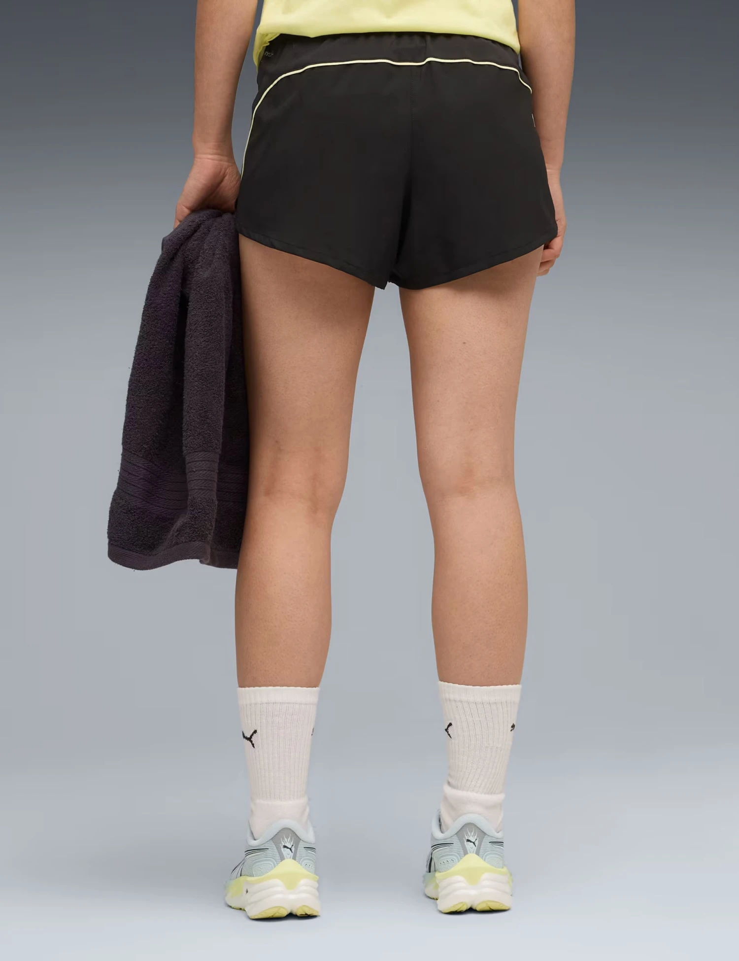 Puma Velocity 3" Running Shorts - Black/Gold Moon 4 Puma Velocity 3" Running Shorts - Black/Gold Moon - Image 2