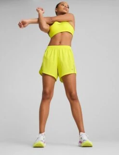 Puma Velocity 5" Running Shorts - Lemon Sherbert -The Sports Edit puma velocity 5in running shorts lemon sherbert 52658739 4