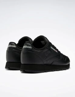 Reebok Classic Leather Shoes - Core Black/Pure Grey 5 -The Sports Edit reebok classic leather shoes black grey 100008497 5