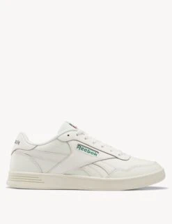 Reebok Court Advance Shoes - Chalk/Dark Green/Flash Red