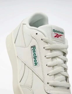 Reebok Court Advance Shoes - Chalk/Dark Green/Flash Red -The Sports Edit reebok court advance shoes chalk green red 100010620 5