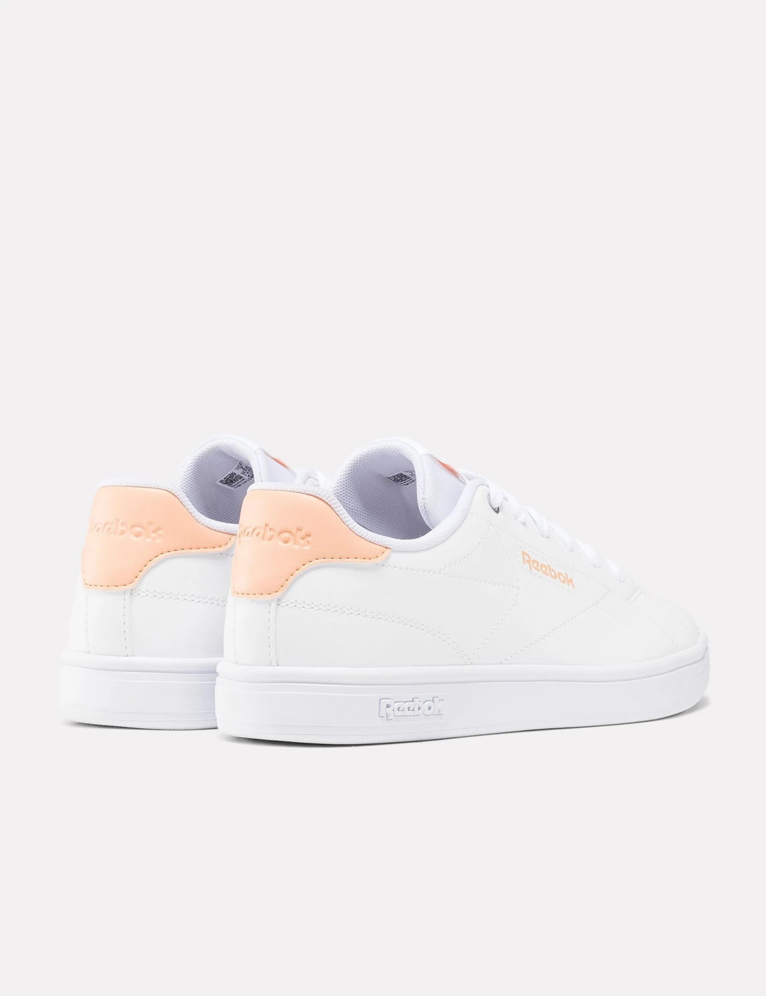 Reebok Court Clean Sneakers - Cloud White/Peach Glow/Blush 4 Reebok Court Clean Sneakers - Cloud White/Peach Glow/Blush - Image 2