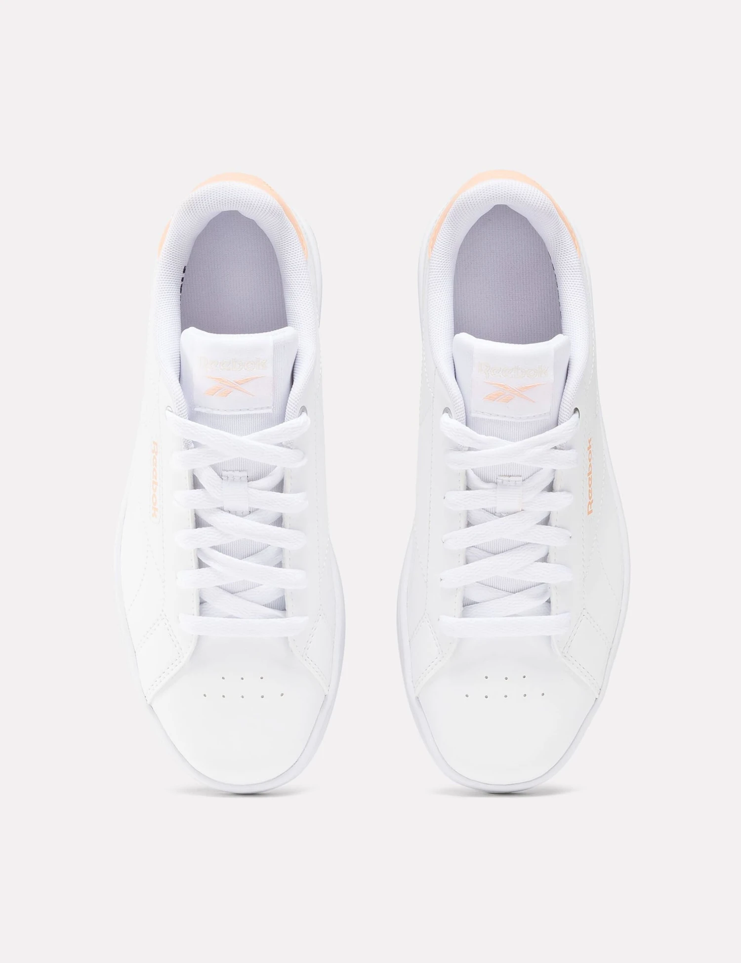 Reebok Court Clean Sneakers - Cloud White/Peach Glow/Blush 7 Reebok Court Clean Sneakers - Cloud White/Peach Glow/Blush - Image 5