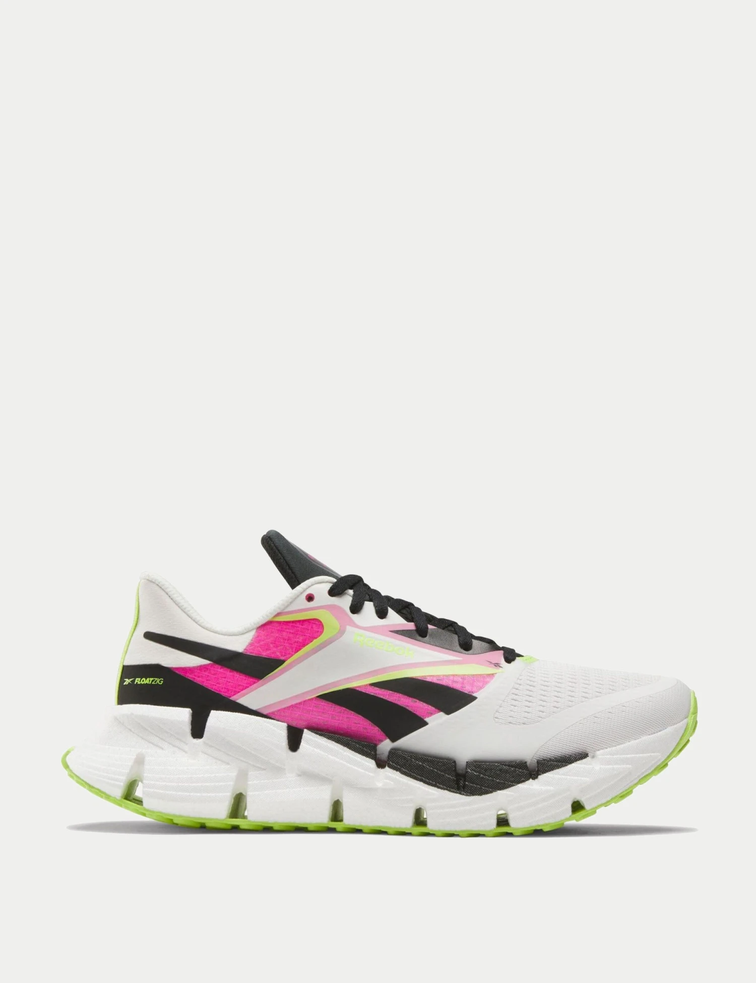 Reebok FloatZig 1 Shoes - Chalk/Black/Laser Pink 3 Reebok FloatZig 1 Shoes - Chalk/Black/Laser Pink