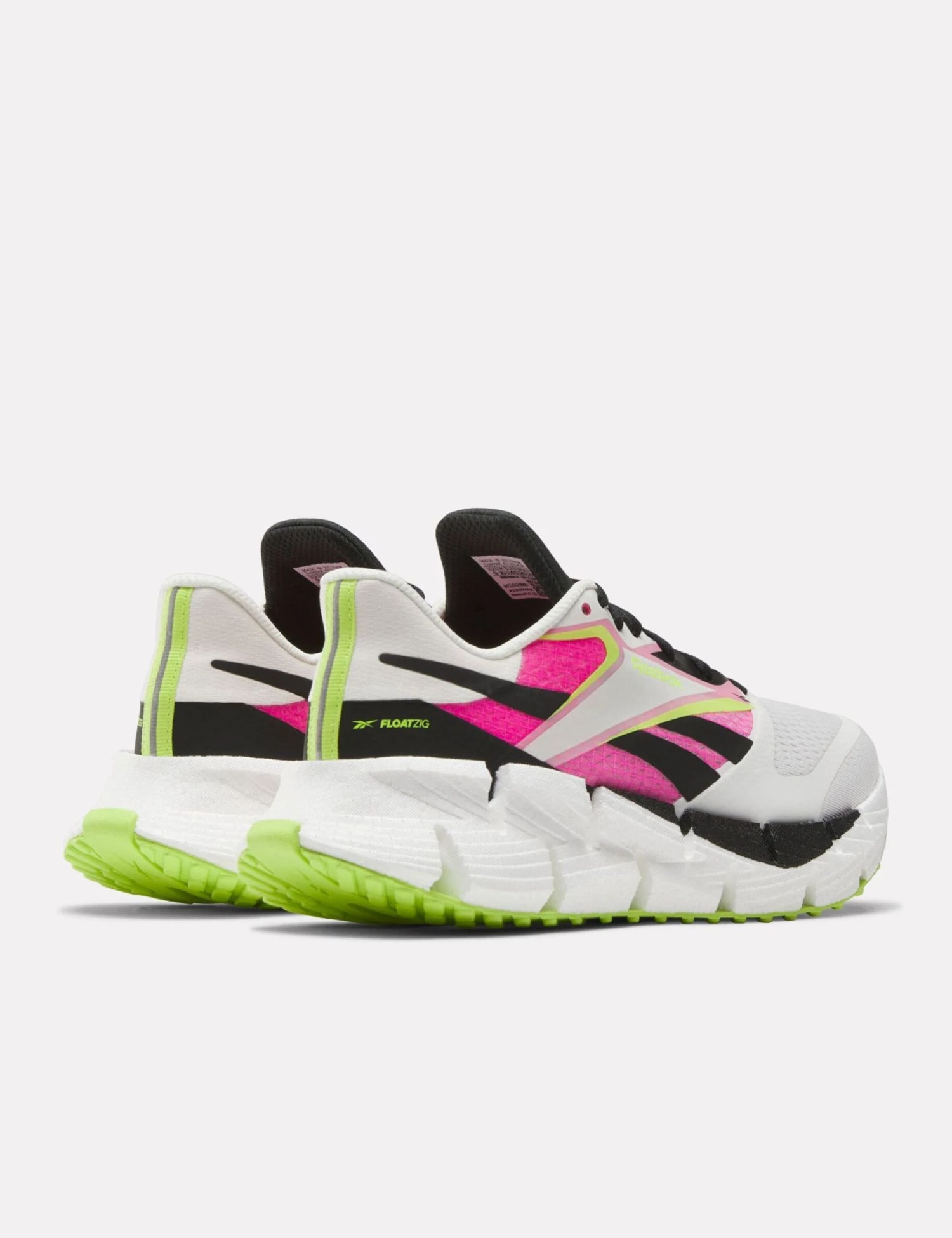 Reebok FloatZig 1 Shoes - Chalk/Black/Laser Pink 4 Reebok FloatZig 1 Shoes - Chalk/Black/Laser Pink - Image 2