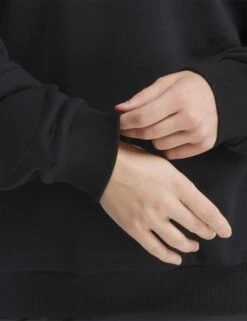 Reebok Lux Oversized Crew - Black -The Sports Edit reebok lux oversized crew black 100075359 5