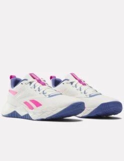 Reebok NFX Shoes - Chalk/Stepurple/Laser Pink -The Sports Edit reebok nfx shoes chalk stepurple laser pink 100202117 3