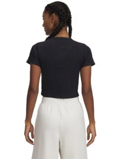 Under Armour Rival Rib Baby T-Shirt - Black/White 5 Under Armour Rival Rib Baby T-Shirt - Black/White -The Sports Edit s7.V5 6000264 001 BC