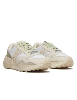 Saucony Jazz NXT Premium - White/Beige -The Sports Edit saucony jazz nxt premium white beige s60889 1 2
