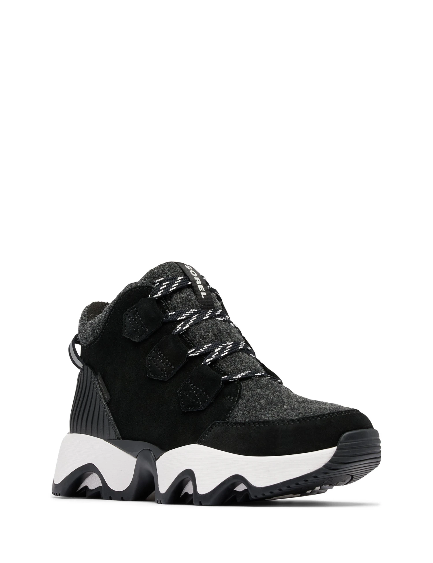 Sorel Kinetic Impact Caribou Plus Waterproof Sneaker Boots - Black/Sea Salt 5 Sorel Kinetic Impact Caribou Plus Waterproof Sneaker Boots - Black/Sea Salt - Image 3