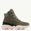 Sorel Kinetic Impact Conquest Waterproof Sneaker Boot - Stone Green/Chalk -The Sports Edit sorel kinetic impact conquest waterproof sneaker boot stone green chalk 2058691 397 1