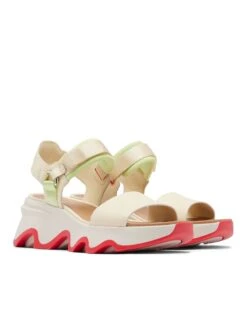 Sorel Kinetic Impact Y-Strap High Sandal - Honey White/Luminous Lime -The Sports Edit sorel kinetic impact y strap high sandal honey white luminous lime 2030461 292 2