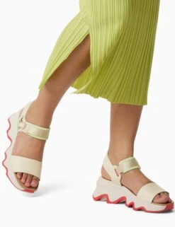 Sorel Kinetic Impact Y-Strap High Sandal - Honey White/Luminous Lime -The Sports Edit sorel kinetic impact y strap high sandal honey white luminous lime 2030461 292 4