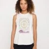 Spiritual Gangster Abundance Jade Muscle Tank - White -The Sports Edit spiritual gangster abundance jade muscle tank white SU40411092 1