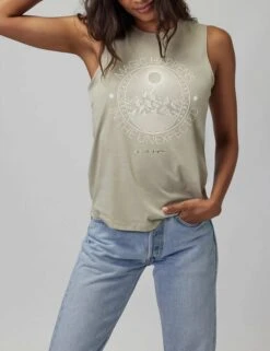 Spiritual Gangster Magic Happens Muscle Tank - Soft Matcha