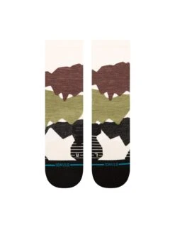STANCE Elevation Crew Sock -The Sports Edit stance elevation crew sock A448A24ELE BRN 3