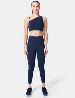 Sweaty Betty Aerial Power UltraSculpt High Waisted Leggings - Navy Blue -The Sports Edit sweaty betty aerial power ultrasculpt hw leggings navy blue sb8386 3